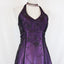 Purple Vintage Fashion Ombre Beaded Empire Waist Halter Long Elegant Prom Gowns Prom Gowns Prom Dresses