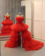 Red Ball Gown Long Prom Dress, Evening Dress