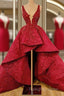 Red Lace Prom Dress Elegant Cocktail Dress Prom Celebrity Dresses