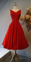 Red Prom Dress,Lace Prom Dress,A Line Prom Dress,