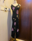 Retro Black Mermaid V-Neck Chiffon Long Formal Prom Dress