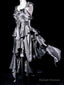 Retro High Low Irregular Spaghetti Straps Gray Short Prom Dress Birthday Outfits