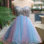Rhinestones Sparkly Strapless Unique Sweetheart Tight Freshman Homecoming Dress