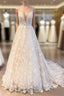 Romantic Long A Line Sweetheart Appliques Lace Tulle Wedding Dresses