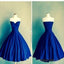 Royal Blue Ball Gowns Sweetheart Simple Tight Homecoming Dresses