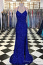 Royal Blue Sequin Mermaid Prom Dress Formal Prom Dresses