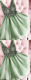 Sage Green Beach Bridesmaid Homecoming Dress