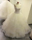Sequin Beaded Sweetheart Organza Ruffles Wedding Dresses Ball Gown