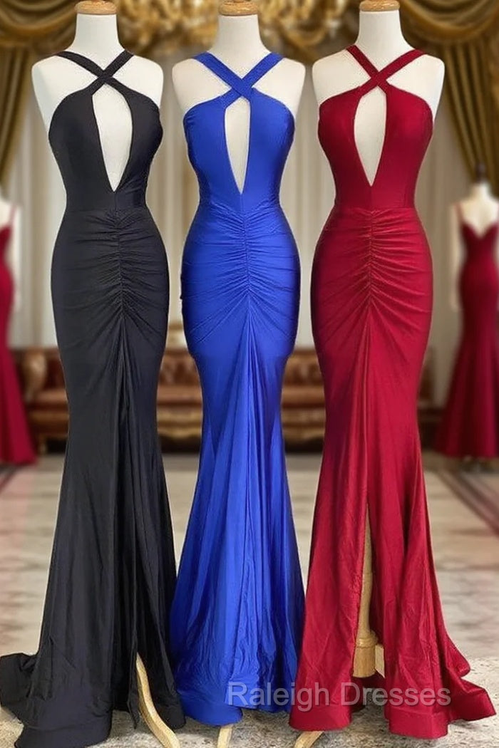 Sexy Mermaid Long Prom Dresses Formal Evening Dress