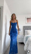 Mermaid Spaghetti Straps Royal Blue Long Prom Dresses Prom Dresses Prom Dresses