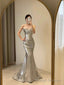 Sexy Mermaid Sequin Long Prom Dress Birthday Outfits