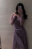 Sheath Off The Shoulder Grape Lace Beach Dresses Women Vacation Dress Birthday Dresses