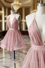Sexy Short A Line Tulle Pleated Homecoming Dress