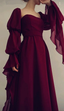 Square Neckline Chiffon Prom Dresses Long 21Th Birthday Outfit