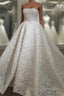 Strapless Lace Wedding Dress Ball Gowns