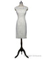 Sheath Cap Sleeves Knee Length Mother Of The Bride Dresses