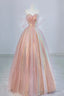Shiny Tulle Sequins Long Prom Dress, Beautiful A-Line Formal Dress Sweet 16 Dress