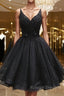 Short Black Lace Prom Dress Short Black Lace Homecoming Graduation Dress