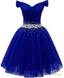 Short Dress For Juniors Off The Shoulder Homecoming Dress ,Custom Made