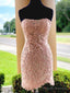 Short Pink Lace Prom Dress Short Pink Lace Prom Graduation Homecoming Dress