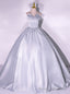 Silver Off the Shoulder Sequins Quinceanera Dress