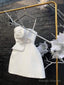 Simple A-Line Straps White Homecoming Dress 16Th Birthday Outfits
