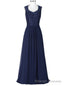 Simple Lace Chiffon Mother of the Bride Dresses Sleeveless Prom Gowns