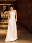 Simple Mermaid Halter Prom Dress Long White Prom Dress