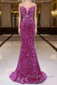 Simple Mermaid Sequin Long Prom Dresses Sequin Long Prom Dresses