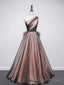 Simple One Shoulder Tulle Long Prom Dresses, A line Tulle Prom Dress