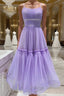 Simple purple short prom dress, purple homecoming dress