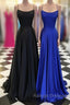 Simple satin long prom Dresses long Prom Dresses