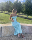 Simple Spaghetti Straps Prom Dresses Long Birthday Outfit