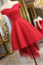 Simple Sweetheart Off Shoulder High Low Prom Dresses Homecoming Dresses Short Prom Dress