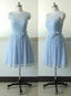 Sleeveless Lace Bridesmaid dress Blue A Line Bridesmaid dress Prom Bridesmaid dress