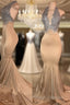 Sleeveless Mermaid Lace Halter Prom Dress