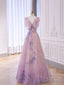 Sparkly A-Line Straps Pink Sequin Long Prom Dresses