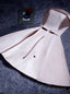 Strapless Pink Homecoming Dress