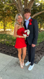 Strapless Red Short Prom Dresses Homecoming Dresses