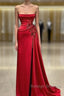 Strapless Red Mermaid Prom Dresses
