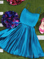 Strapless Short Blue Prom Dress Short Strapless Blue Prom Homecoming Graduation Dress