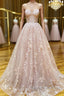 Strapless Sweetheart Neck Pink Lace Long Prom Dresses Pink Lace Prom Graduation Prom Dresses