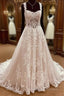 Straps A-Line Lace Wedding Dress