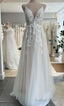 Straps A Line Tulle/Lace Beach Wedding Dress