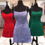 Straps Lace Short Tight Homecoming Dress