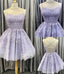 Straps Short Lace Homecoming Dresses Dancing Dresses