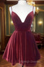 Stunning A Line Charmeuse Short Mini Homecoming Dress