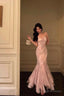 Stunning Mermaid Spaghetti Straps Lace Date Night Dresses Prom Dress Birthday Outfit