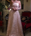 Stunning Pink Strapless 3D Floral Sequin Tulle Train Formal Prom Dress