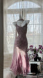Stunning Purple Chiffon Beaded Prom Dress